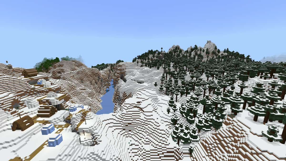 Best Minecraft PE Seeds Of All Time For 1 20 January 2024 Pro Game   Minecraft PE Seeds Ancient Snowy Hills 1 