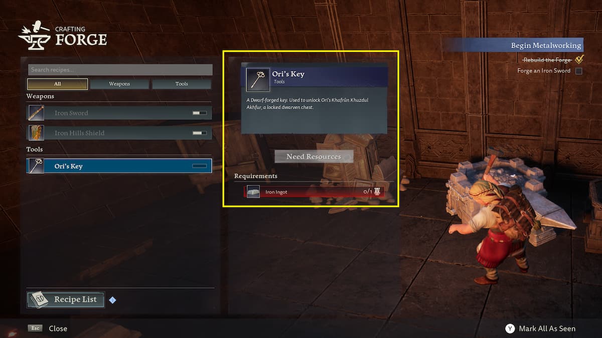 Where to get Ori's Key in LotR Return to Moria | Pro Game Guides