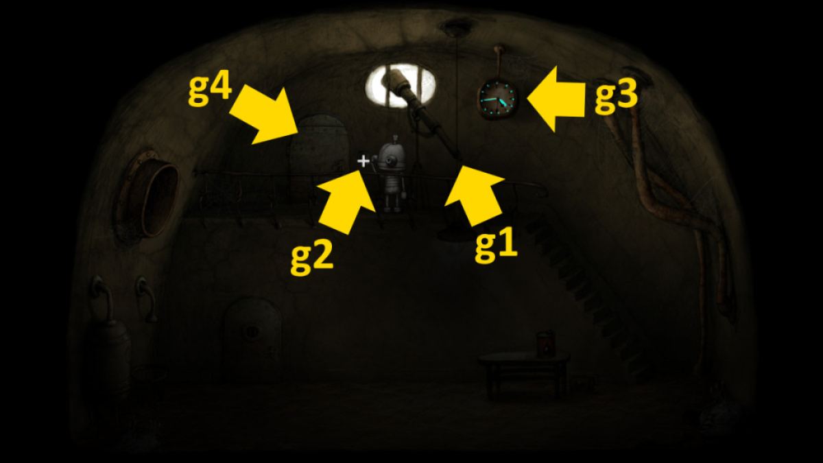 Machinarium walkthrough screenshot of the jail cells item locations