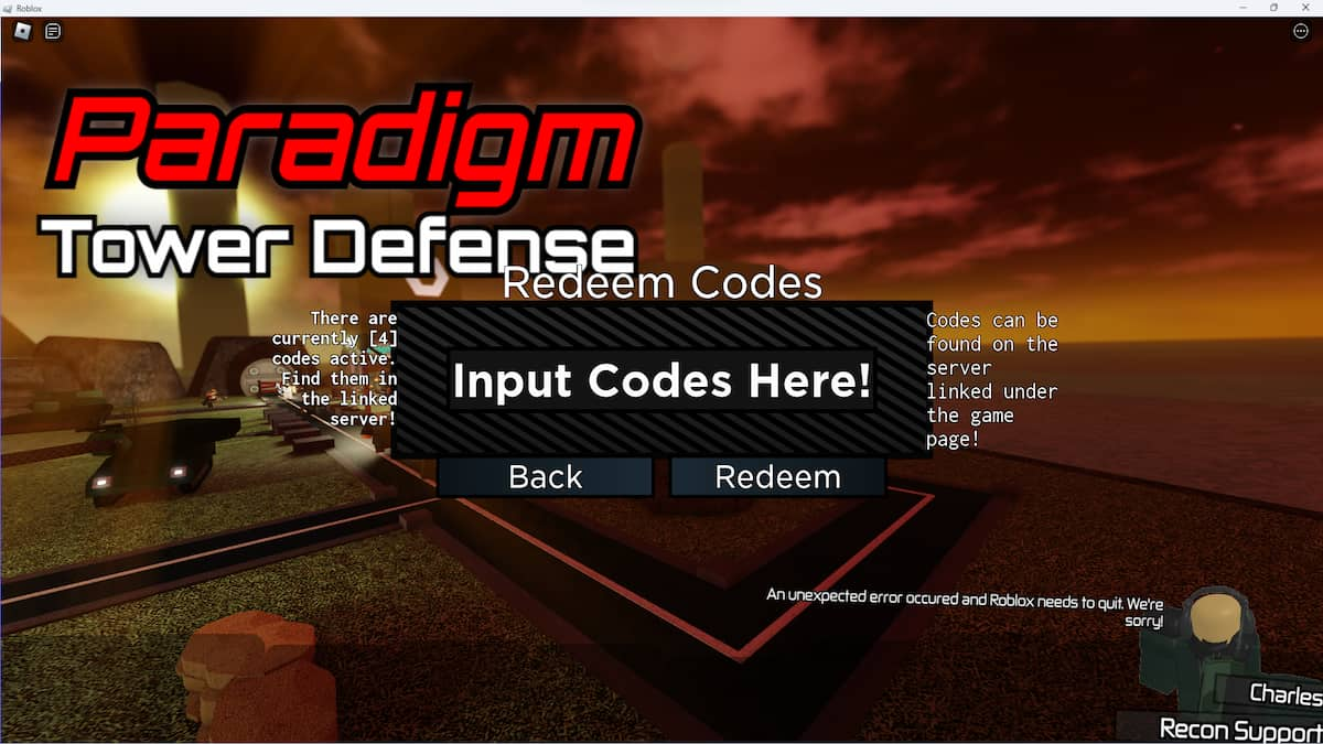 Roblox Paradigm Shift Tower Defense New Code October 2023