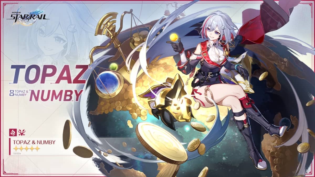 Honkai: Star Rail topaz and numby drip marketing art