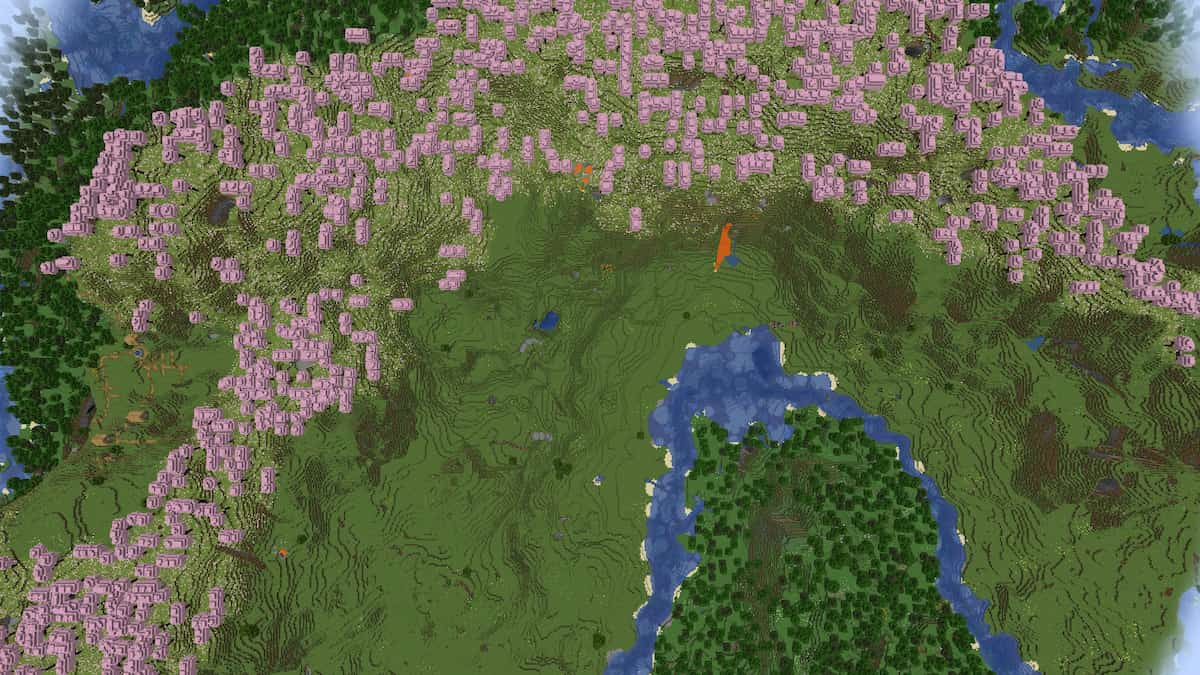 Top 20 Best Minecraft 1 20 1 Seeds May 2024 Pro Game Guides   Minecraft 1.20.1 Seeds Long Cherry Grove With Flower Forest 