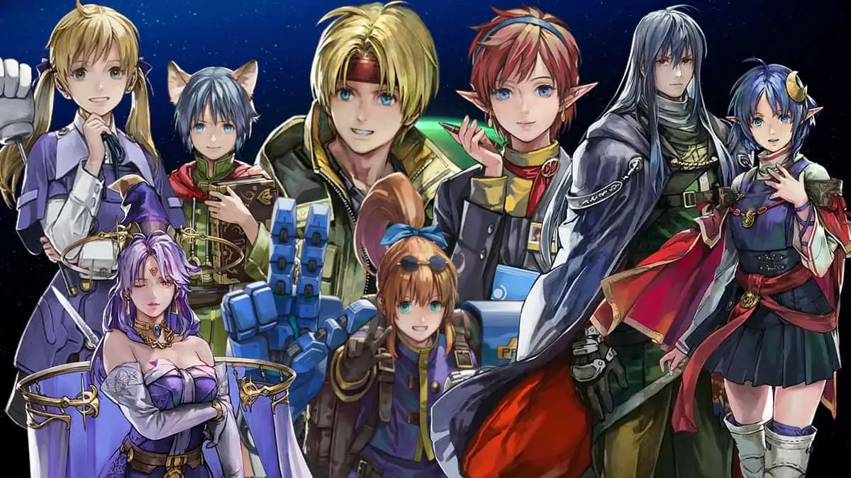 All recruitable characters in Star Ocean The Second Story R - Pro Game ...