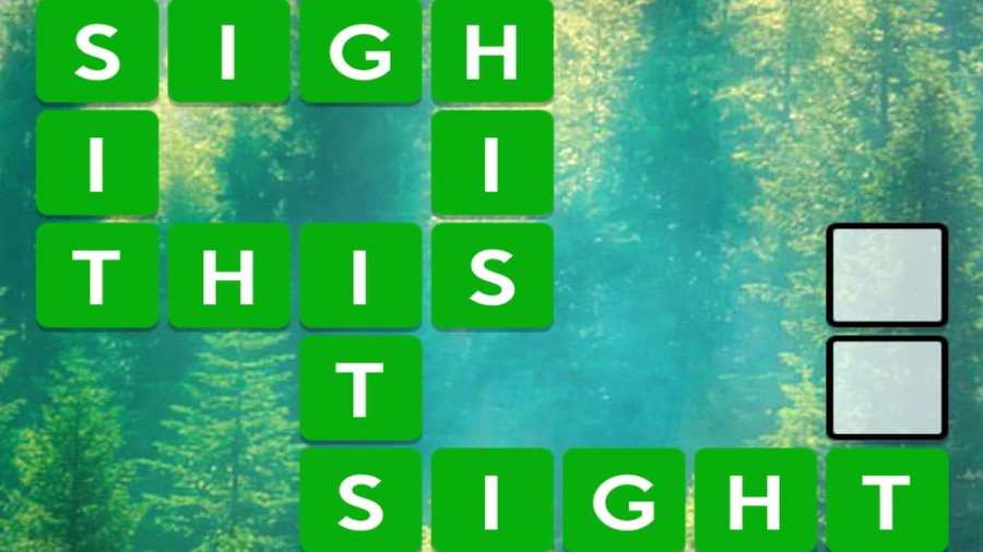 Example of a Wordscapes puzzle
