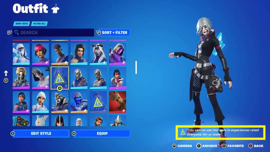Fortnite implements new age restrictions for player skins and Creative ...