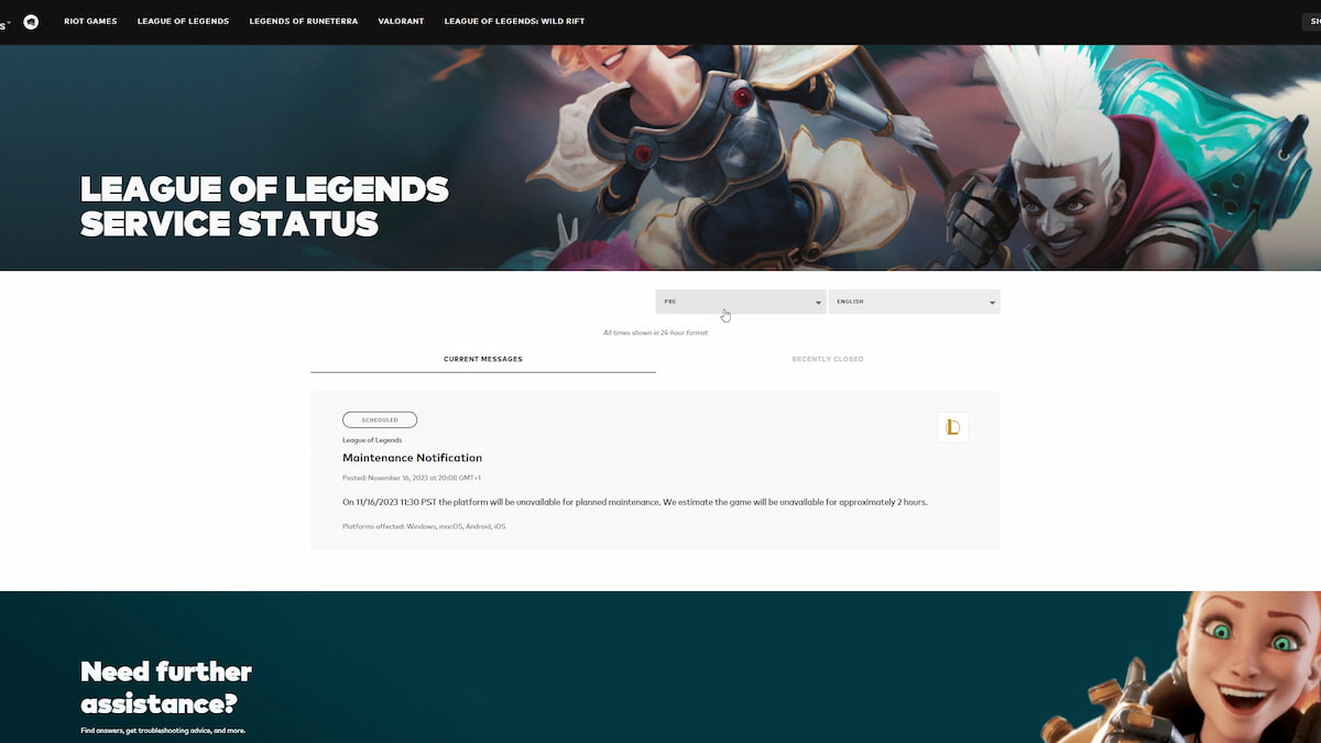 Are TFT PBE Servers Down? Check TFT PBE Server Status, Maintenance,  Problems and Outages - News