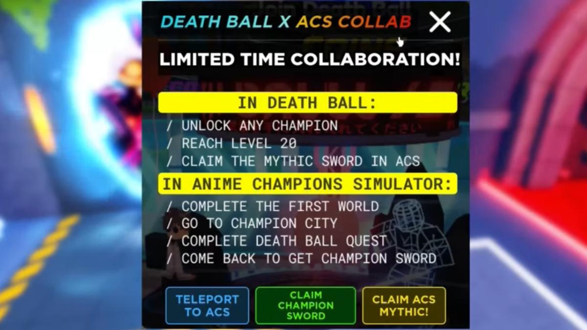 Death Ball codes for December 2023