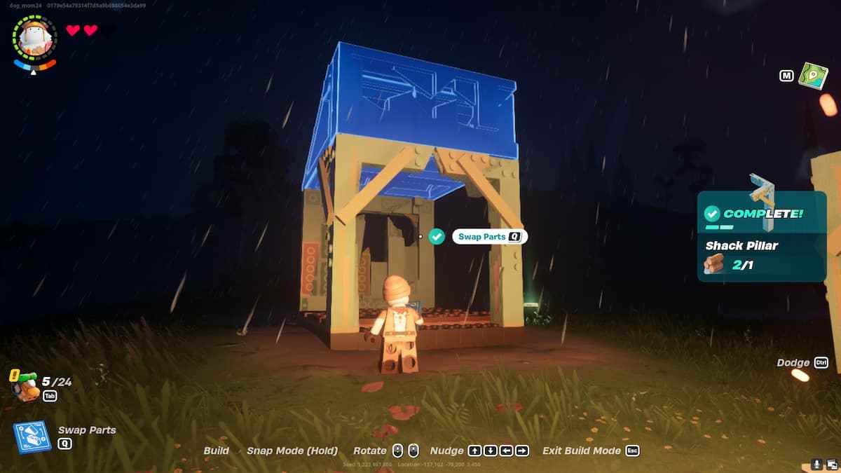 How to make a simple shack in Fortnite LEGO | Pro Game Guides