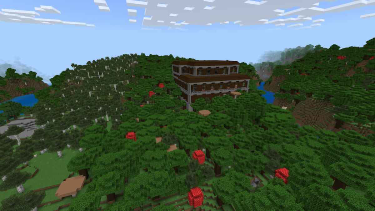 A Woodland Mansion near two rivers.