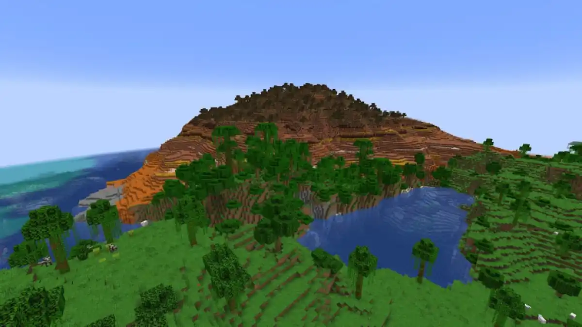 A Sparse Jungle at the edge of a Badlands biome.