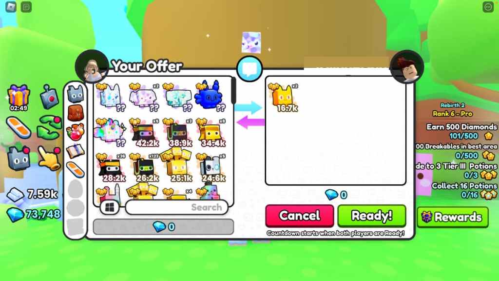 How to trade in Pet Simulator 99 Roblox Pro Game Guides