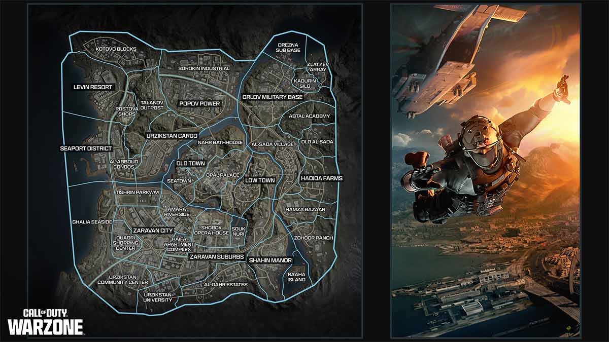 Best landing spots in Urzikstan Warzone Map locations Pro Game Guides