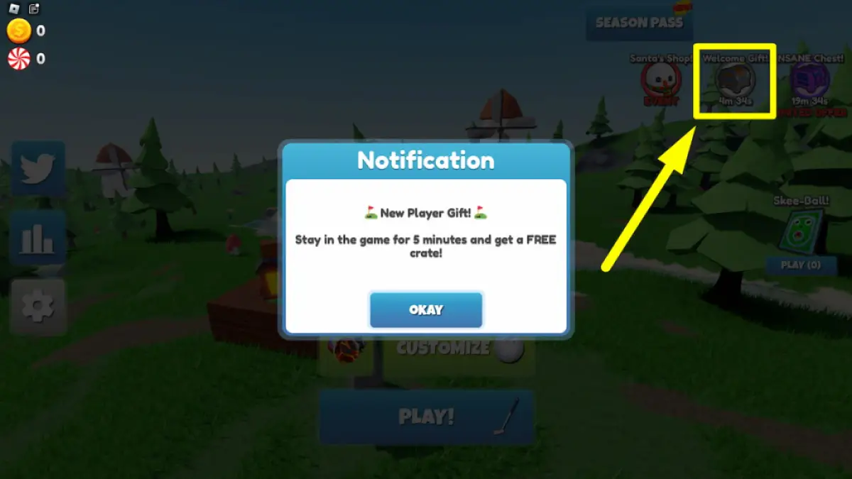 Golf Frenzy free gifts