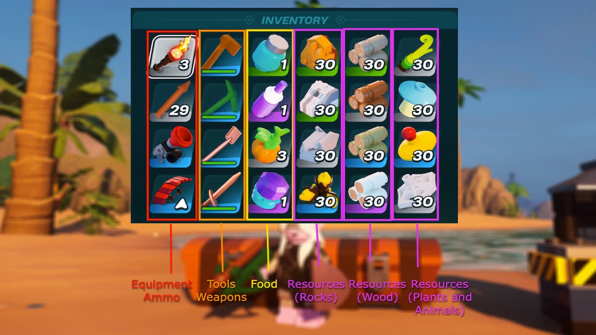 Best way to organize in LEGO Fortnite Inventory management Pro Game Guides