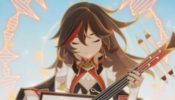 Blazin Trails Xinyan playing instrument in Genshin.