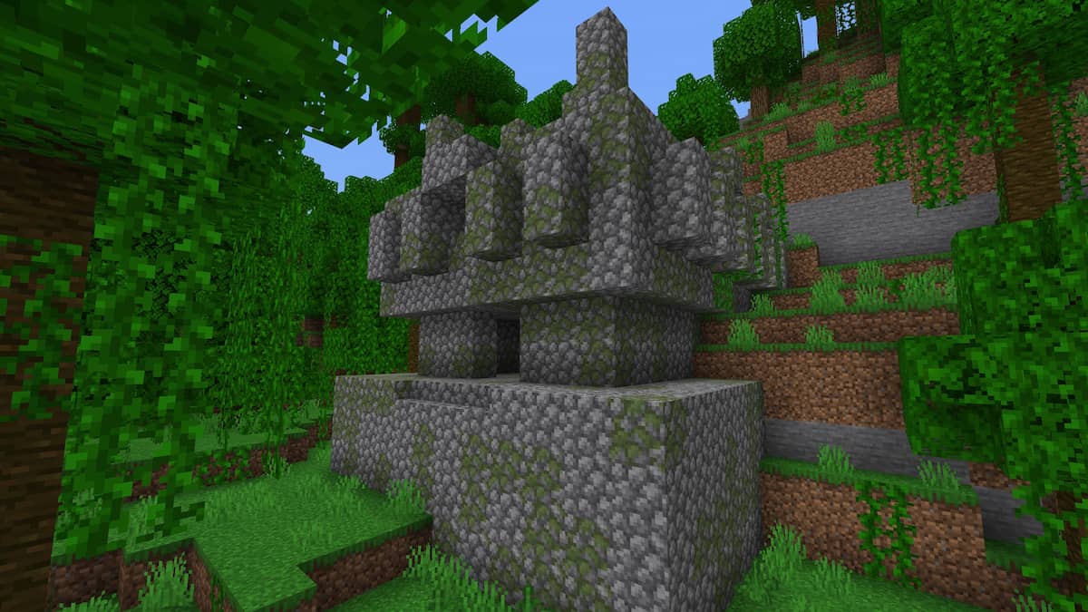 A Minecraft Jungle Temple.