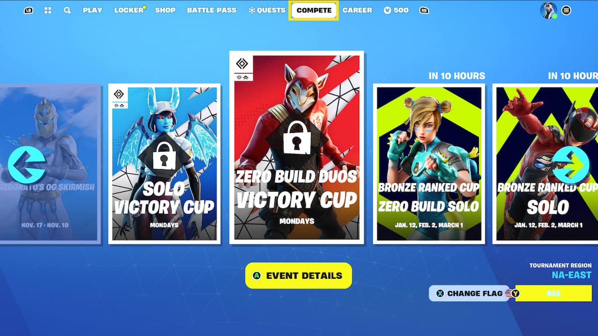 Fortnite Tournament Schedule Pro Game Guides   Fortnite Compete Page Tournaments 1 