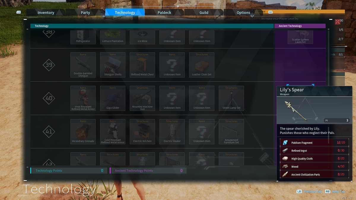 Palworld Lily's Spear How to craft, attack stat, and details Pro