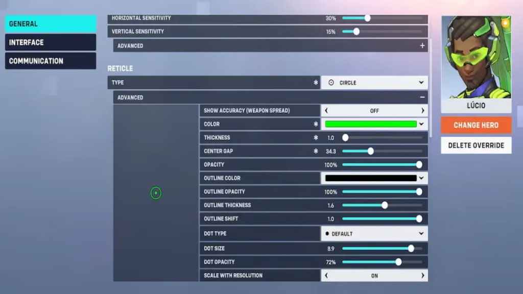 The best Lucio crosshair settings in Overwatch 2.