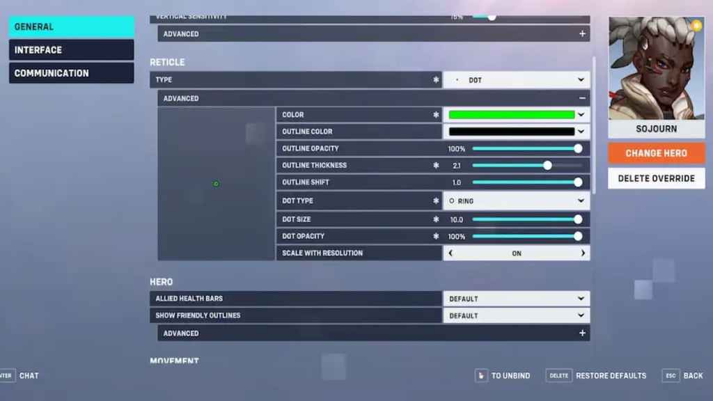 The best Soldier crosshair settings in Overwatch 2.
