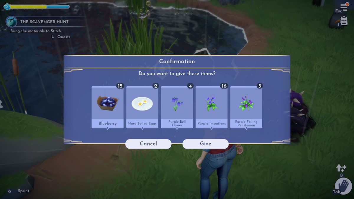 How to complete The Scavenger Hunt in Disney Dreamlight Valley (Sulley