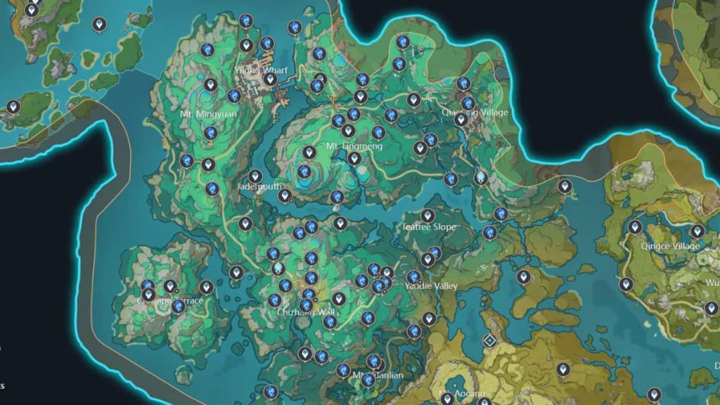 Image via HoYoverse&rsquo;s Teyvat Interactive Map