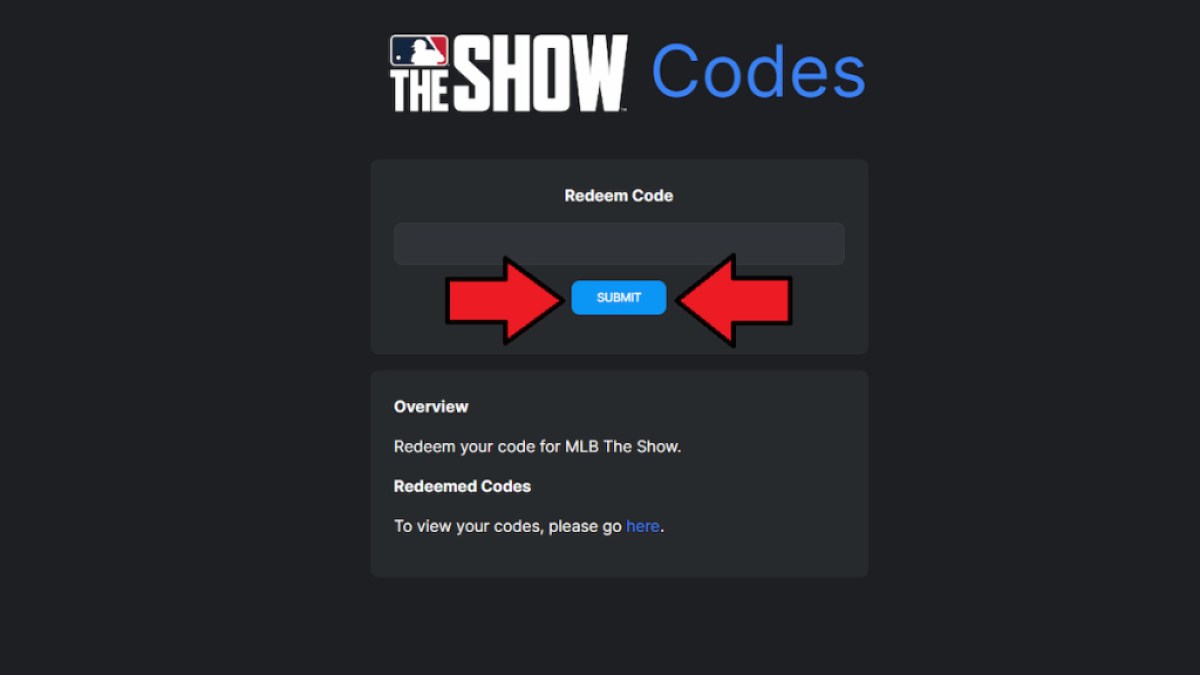 MLB THE SHOW 24 CODE REDEMPTION SITE