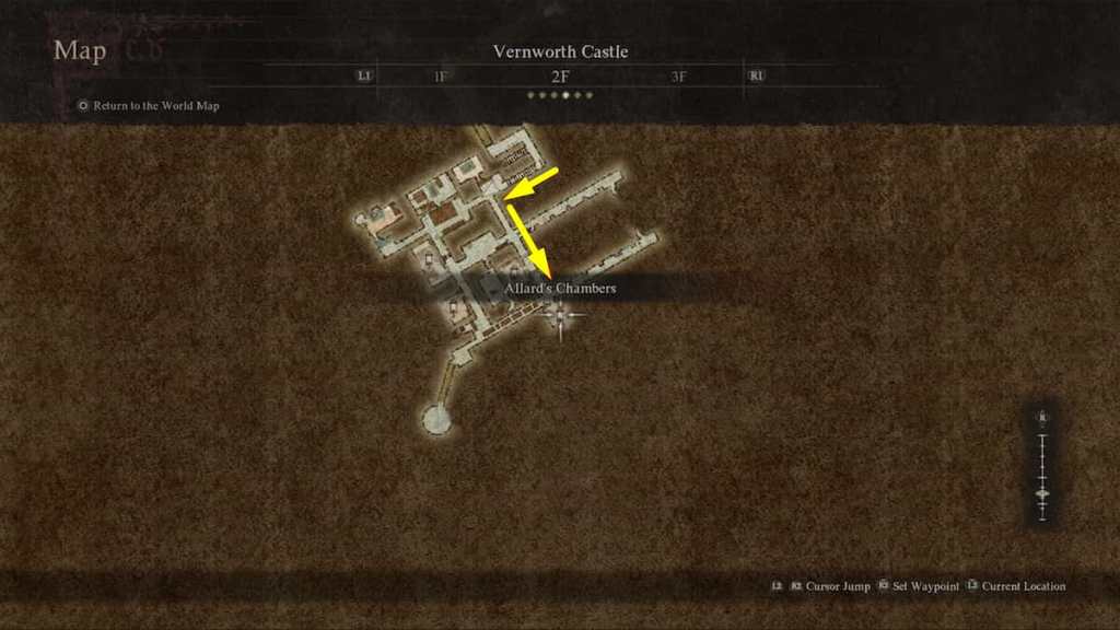 Second floor plan of the Wernworth castle