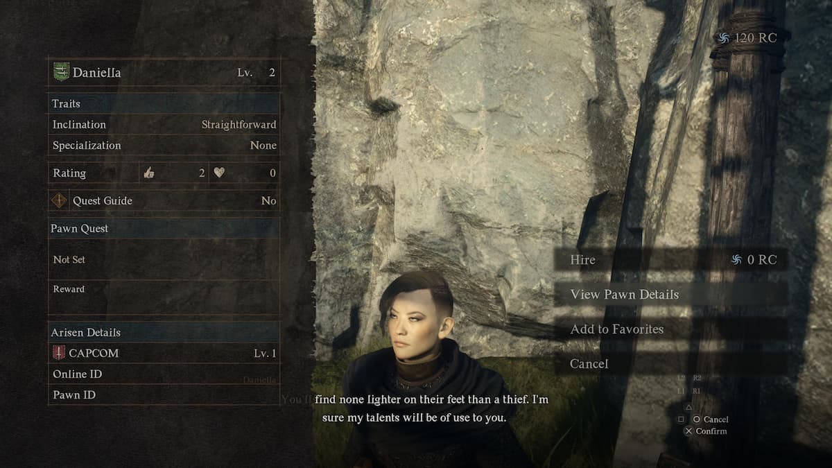 Accepting a pawn into your party