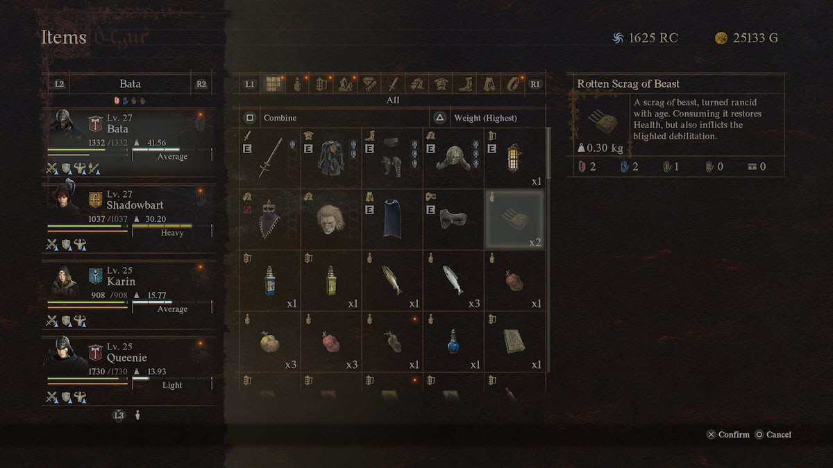 Rotten food in Dragon’s Dogma 2