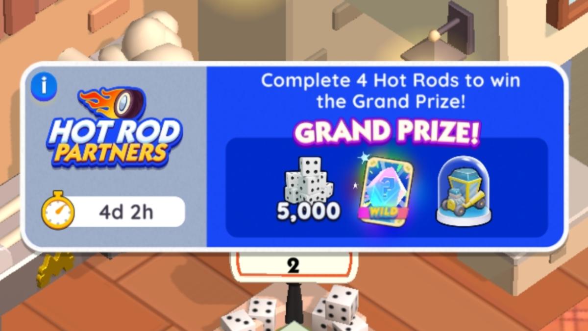 Hot Rod Partners Event Monopoly GO