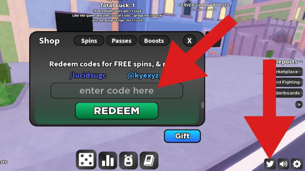 How to redeem codes in Spin 4 Fee UGC 