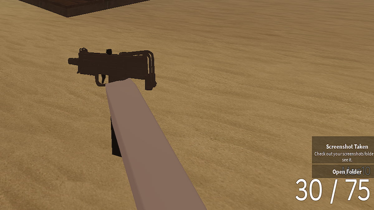 The MAC 10 in A Dusty Trip