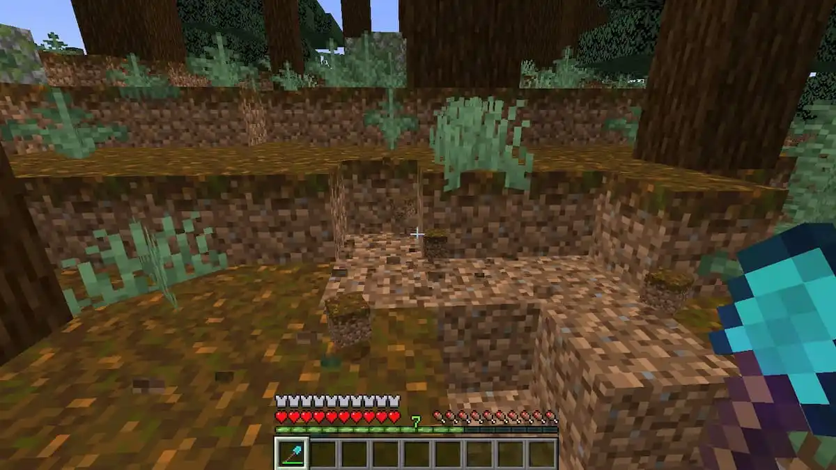 Using a Silk Touch shovel to get Podzol.