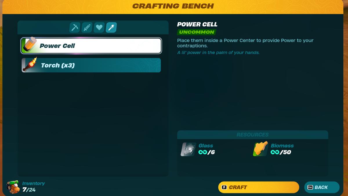 How to make Power Cells in LEGO Fortnite Pro Game Guides