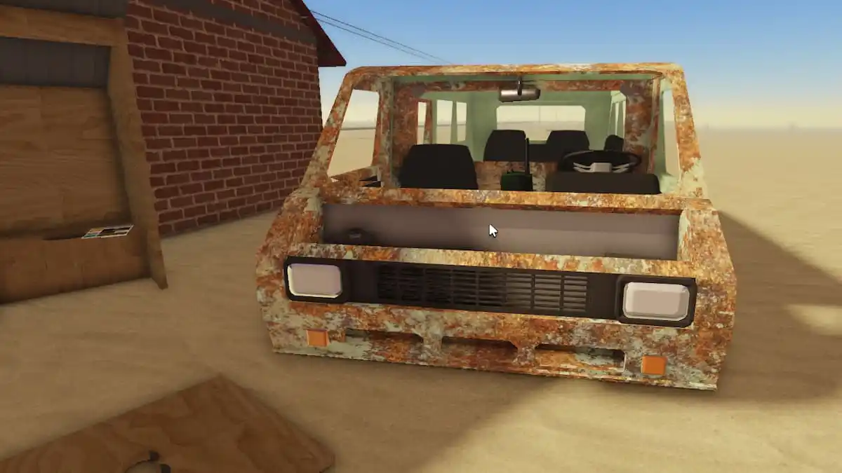 Attached Front grill and Headlights in A Dusty Trip (Roblox)