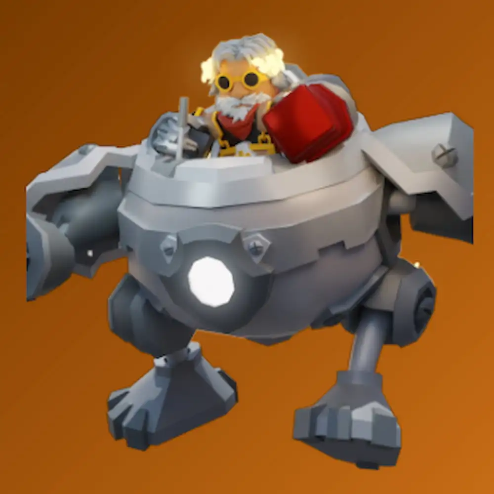An image of Hephaestus in the select menu in Roblox Bedwars