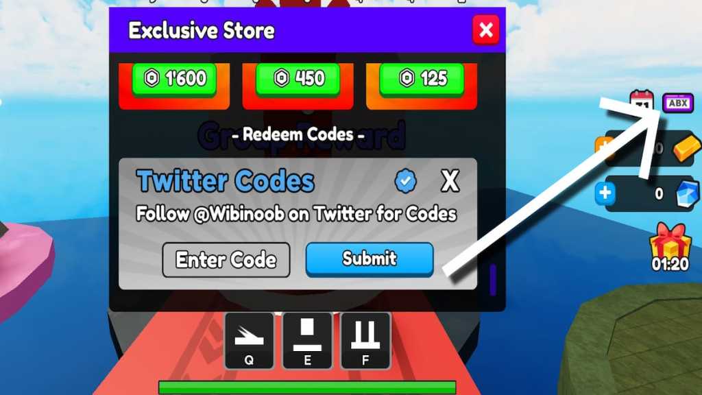 How to redeem codes in Bending Battlegrounds.