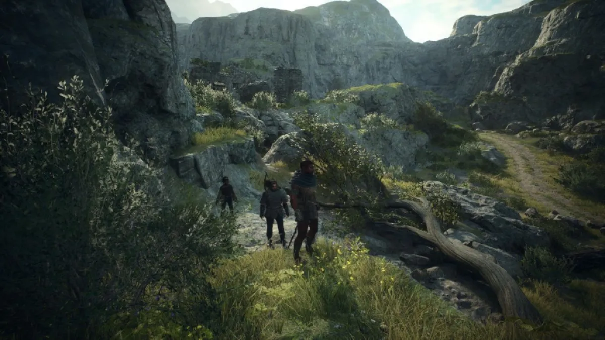 The downed tree "visual marker" at Gathering of the Beasts in Dragon's Dogma 2