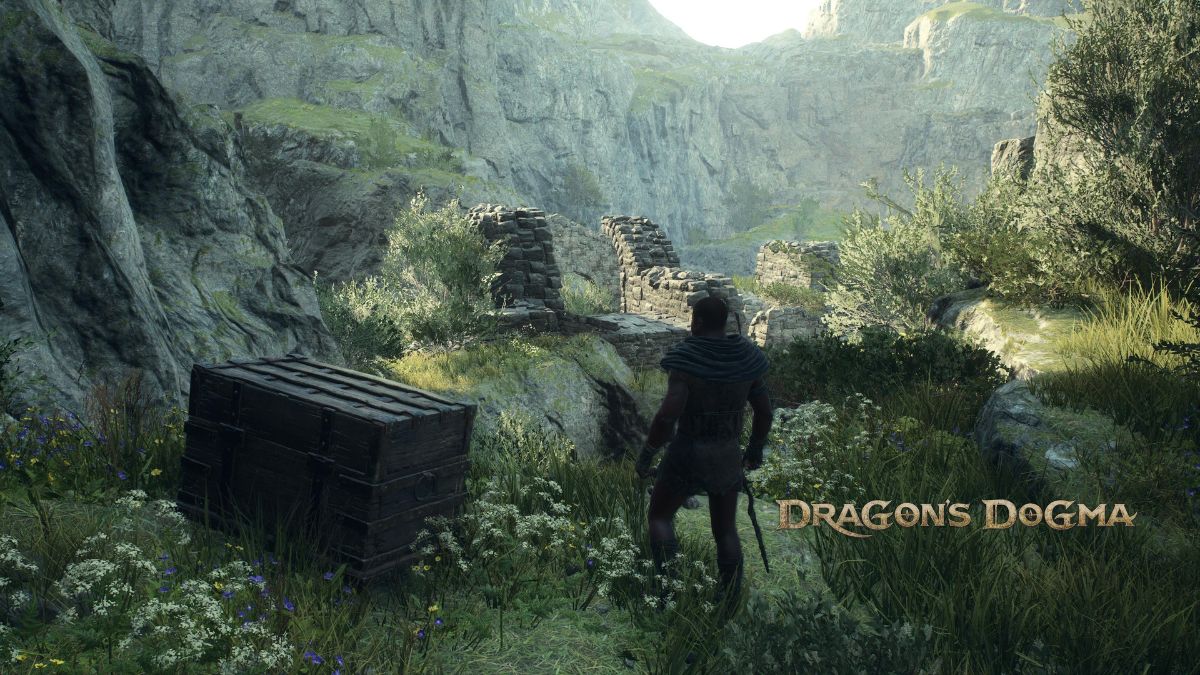 The Arisen stands next to a chest in the Gathering of the Beasts location in Dragon’s Dogma 2