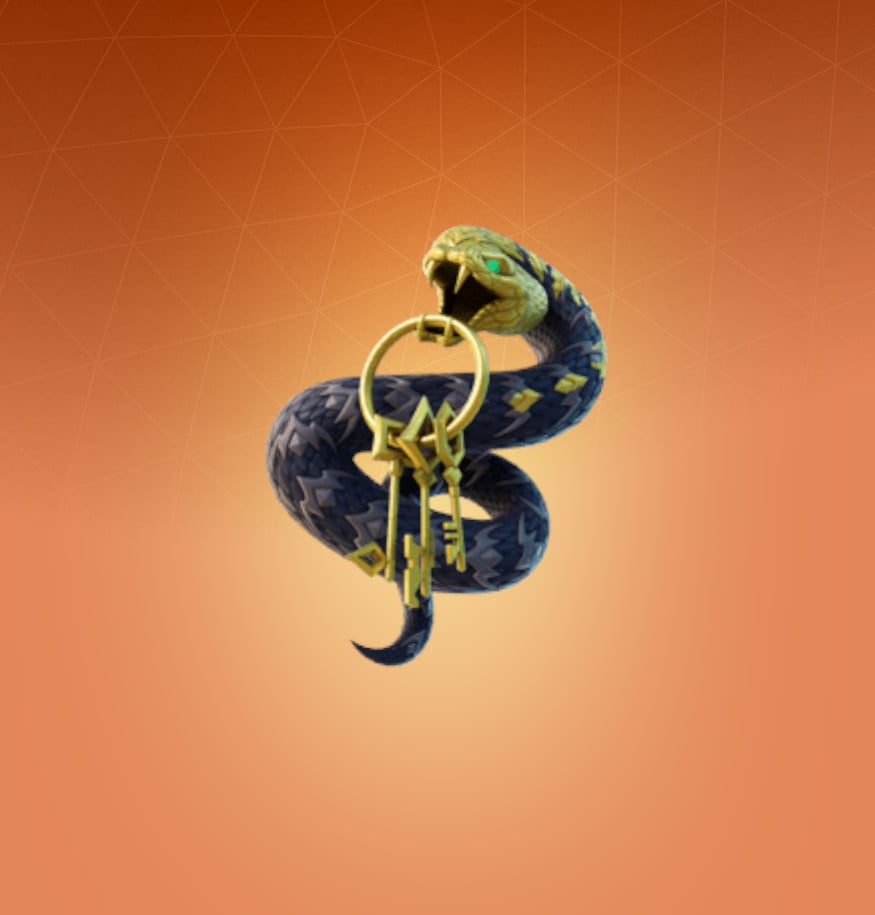 Snakebite Keyring Back Bling