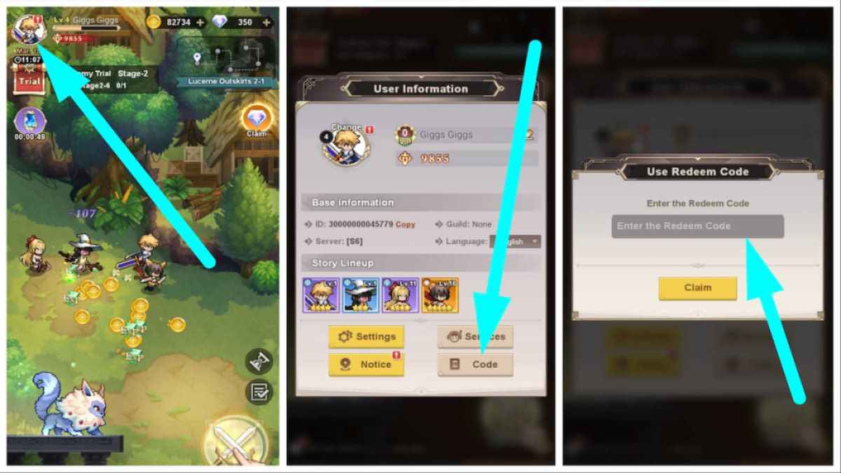 How to redeem codes in Pixel Heroes