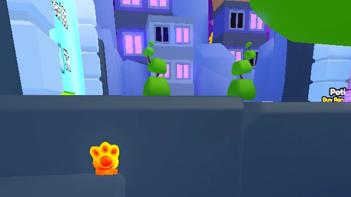 Shiny Relic location in Area 165 in Pet Simulator 99