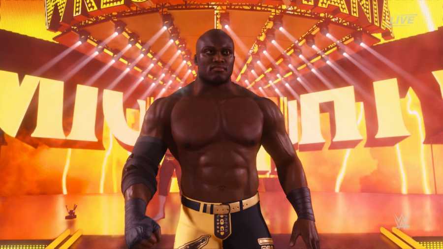 Bobby Lashley entering the ring in WWE 2K24
