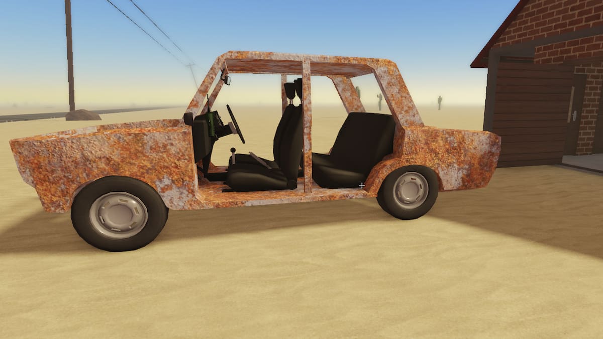 A car with all four tires in A Dusty Trip (Roblox)