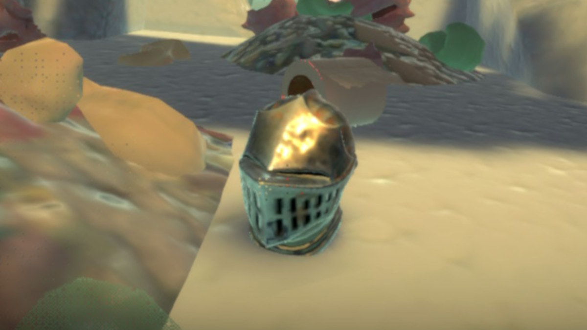 A certain knight’s helmet shell in Another Crab’s Treasure.
