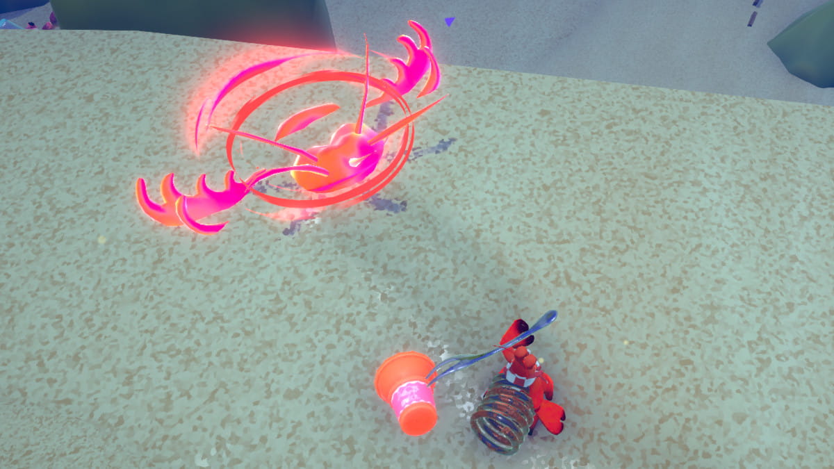 The Bobbit trap being used by Krill in Another Crab’s Treasure.