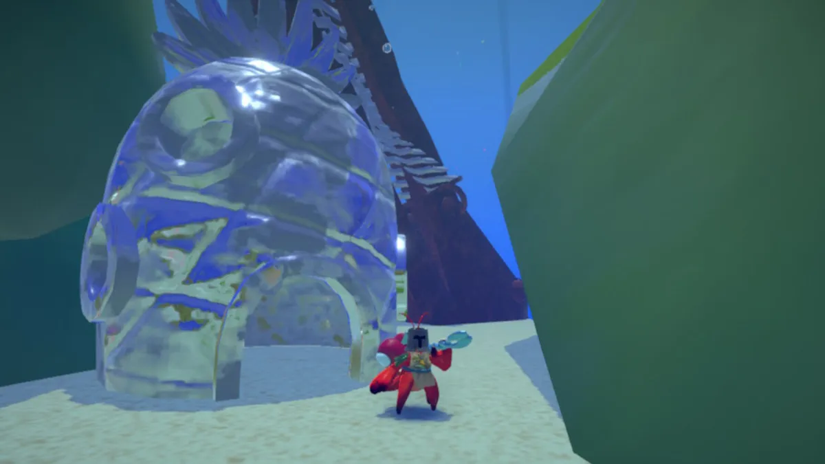 The location of the SpongeBob SquarePants pineapple house in Another Crab's Treasure.