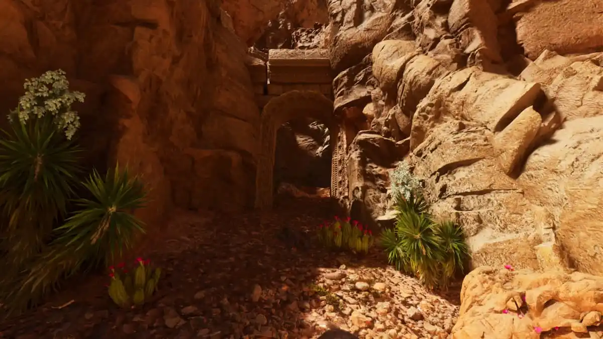 Red Obelisk Cave Entrance Archway Ark Survival Ascended