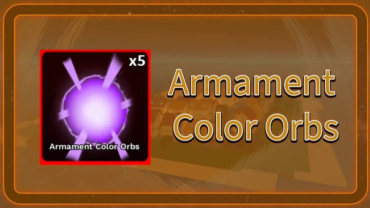 The Armament Color Orb in Roblox Demon Piece